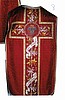 Red Roman Vestment - Embroidered in Honour of Holy Ghost